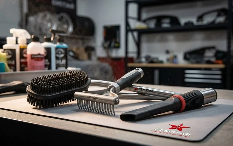 Pet Hair Removal example work by Gemstar Eagle Auto Detailing