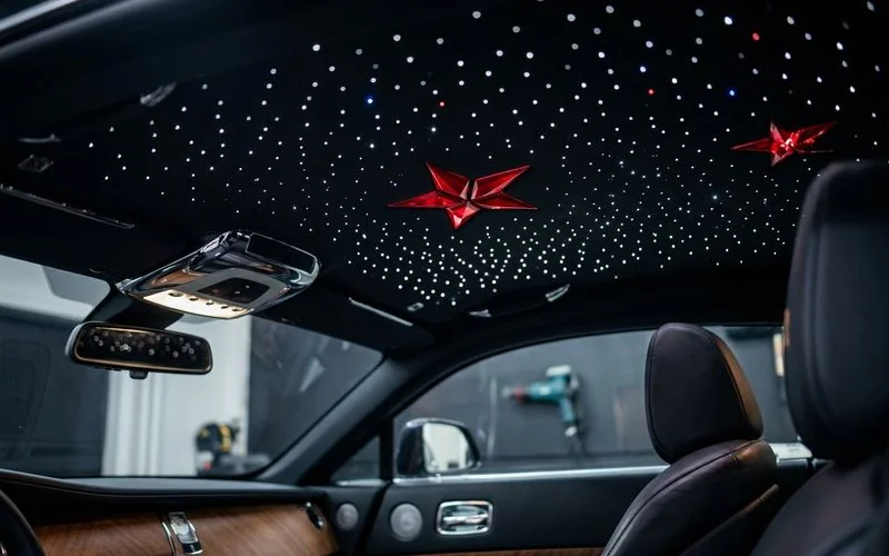 Starlight Headliner example work by Gemstar Eagle Auto Detailing