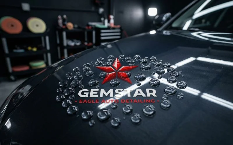 Water beading on ceramic-coated vehicle surface