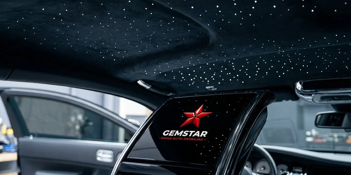 Professional Starlight Headliner service by Gemstar Eagle Auto Detailing